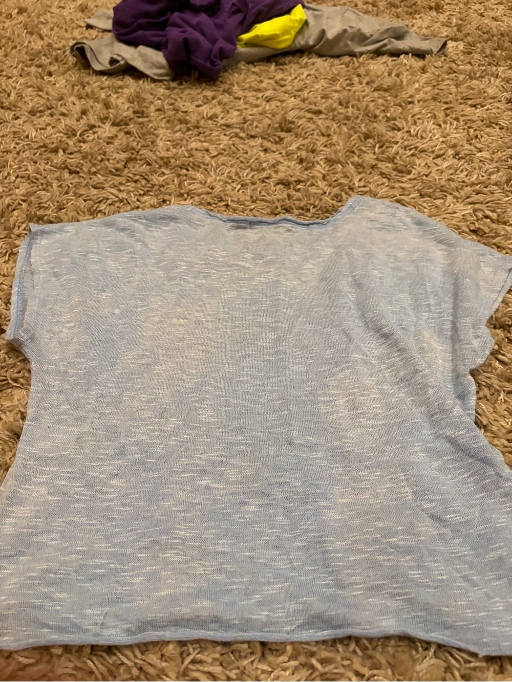 Light Blue Short Sleeve Knit Top by alterd state